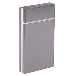 Étui à cigarettes avec porte-cigarettes automatique Slim pour cigarettes 20 gris