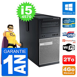 PC Tour Dell 7020 Intel Core i5-4570 RAM 4Go Disque Dur 2To Windows 10 Wifi · Occasion 