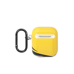 Ferrari Coque pour Airpods 1 et 2 Anti-choc en Silicone Jaune