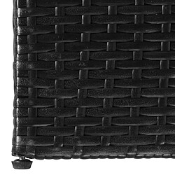 Acheter Helloshop26 Coffre boîte meuble de jardin rangement 150 x 100 x 100 cm résine tressée noir 02_0013113