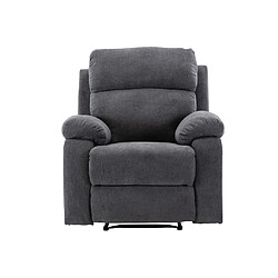 Vente-Unique Fauteuil relax en tissu TOLZANO - Anthracite