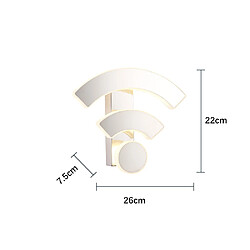 Universal Lampe murale acrylique de 26 cm WiFi, 220Vled11W lumière chaude pas cher