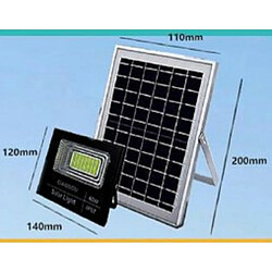 Tradex LED PANNEAU SOLAIRE PHOTOVOLTAIQUE IP67 40 W AVEC TELECOMMANDE LED-8191