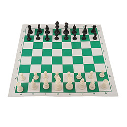 Portable Voyage En Plein Air La Taille Du Tournoi D'échecs Jeu Ensemble En Plastique Pièces Famille Jeu 38x8cm, facile à Transporter, Parfait pour