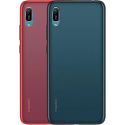 Color Block Pack de Protection Colorblock pour Huawei Y6 2019 Rouge