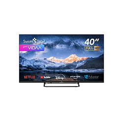 Smart Tech TV Full HD 40"(101 cm) 40FV02V Smart TV VIDAA Netflix, Prime Video, Disney+, Youtube, 3xHDMI - 2xUSB - Mode Hotel 