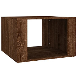 vidaXL Table de chevet Chêne marron 57x55x36 cm Bois d'ingénierie