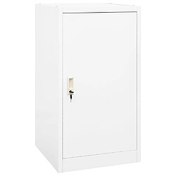 vidaXL Armoire à selles Blanc 53x53x105 cm Acier