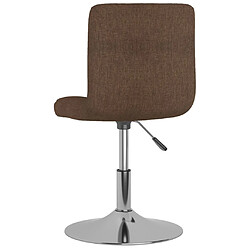 Acheter vidaXL Tabouret de bar pivotant Marron Tissu