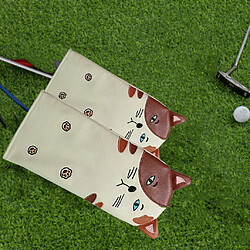 Couvre-tête De Golf De Chat En PU Premium No.pour Golf Club FW UT 34x15.5cm Pour DR pas cher