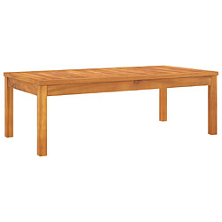 vidaXL Table basse 100x50x33 cm bois d'acacia massif 