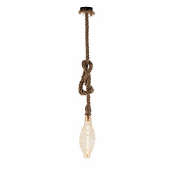 Suspension Thai Natura Naturel Verre Corde 6 W Ø 11 x 31 cm 11 x 181 x 11 cm