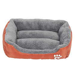 Sac De Couchage En Peluche Doux Pour Chien De Compagnie Pour Petits Chiens Meidum Orange_XL