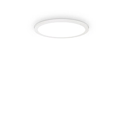 Ideal Lux 35cm Semi Plafonnier LED Intégré Blanc, 3000K, IP40 Matériau : Métal,plastique,aluminiumColoris : Blanc MatNombre d'ampoules : 1Type d'ampoule : LED intégréPuissance max par ampoule (W) : 18Ampoules incluses : OuiIP : 40Haut