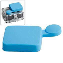 Wewoo Bleu pour GoPro Hero 4 / 3+ Casquette Silicone