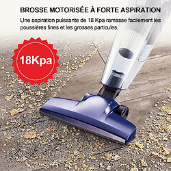 MONMECD Aspirateur Balai sans Sac avec Fil, Aspirateur Balai Puissant 1000W, 2 en 1 Aspirateur à Main, 18Kpa, 0.8 L, Filtration HEPA