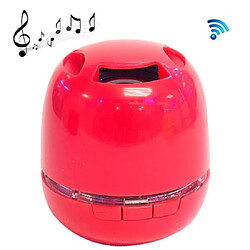 Wewoo Enceinte Bluetooth d'intérieur rouge pour iPhone, Galaxy, Sony, Lenovo, HTC, Huawei, Google, LG, Xiaomi, autres Smartphones et tous les périphériques Mini Portable LED Lumière Stéréo Haut-parleur, Support TF Carte / Fonction Mains Libres, 