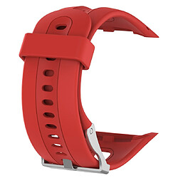 Wewoo Bracelet pour montre connectée Dragonne Sport en silicone Garmin Forerunner 10/15 Rouge