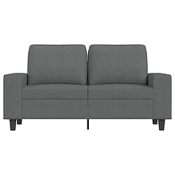 Avis Maison Chic Canapé à 2 places,Sofa de Salon,Canapé droit Gris foncé 120 cm Tissu -GKD918038