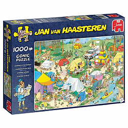 Jumbo Puzzle 1000 pièces : Jan Van Haasteren : Camping en forêt