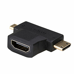 Adaptateur HDMI vers Micro HDMI Akyga AK-AD-23 Mini HDMI Noir 