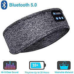 GUPBOO Casque de sommeil bandeau Bluetooth sans fil masque pour les yeux de téléphone de musique confortable mince pour casque de sport de sommeil latéral