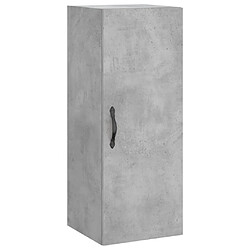 Acheter vidaXL Buffet haut Gris béton 34,5x34x180 cm Bois d'ingénierie