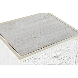 Acheter Pegane Chiffonnier, meuble de rangement en bois de sapin et MDF coloris blanc - Longueur 45 x Profondeur 34 x hauteur 78 cm