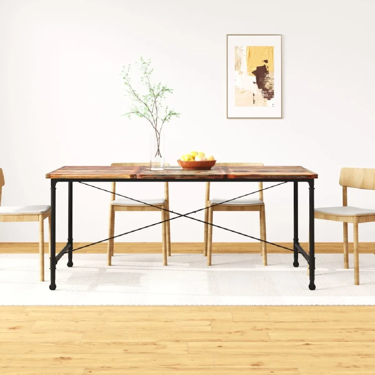 Maison Chic Table de salle à manger,Table à dîner Bois de récupération massif 180 cm -GKD92999