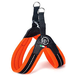 Tre Ponti Easy Fit Mesh Fix Neon Harnais pour Chien Orange