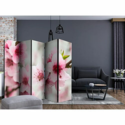 Paris Prix Paravent 5 Volets Spring Blooming Tree Pink Flowers 172x225cm