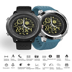 Wewoo Montre connectée NX02 Sport Smartwatch IP67 Support de traqueur étanche Calories Podomètre Chronomètre Appel SMS Rappel bleu