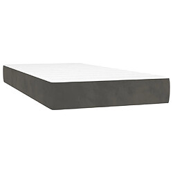 vidaXL Matelas de lit à ressorts ensachés 90x210x20 cm velours