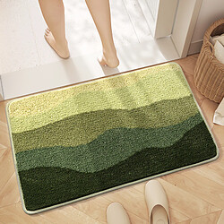 LUUCOZK Tapis de bain antidérapants absorbants à séchage rapide, décoration de salle de bain, motif 1-40x60cm 