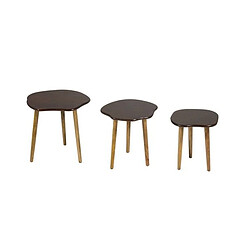 Home Set de 3 Tables Gigognes Bois de manguier