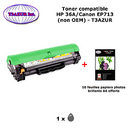 Toner générique Canon EP713 pour imprimante Canon i-Sensys LBP3250, CRG-713 + 10f papiers photos A6 -T3AZUR