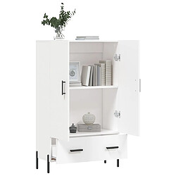 Avis vidaXL Buffet haut blanc 69,5x31x115 cm bois d'ingénierie