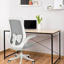 Siège de bureau / Siège pivotant MIKO W Tissu maille / Tissu gris hjh OFFICE pas cher