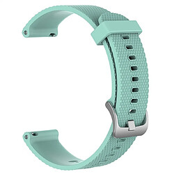 Wewoo Bracelet pour montre connectée en silicone Smart Watch POLAR Vantage M 22 cm Vert menthe 