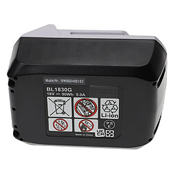 Vhbw EXTENSILO Batterie compatible avec Makita TD127DWE, UH522DW, UM167DW, UM167DWX, UR180DW, UH522D, UR180D outil électrique (5000 mAh, Li-ion, 18 V) 