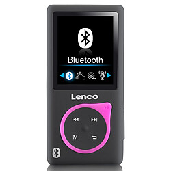 Lenco Lecteur MP3/MP4 avec Bluetooth® et carte micro SD de 8 Go XEMIO-768 Pink Noir-Rose 