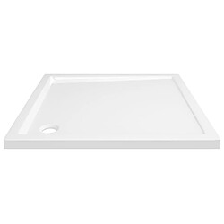 Avis vidaXL Receveur de douche carré ABS Blanc 80x80 cm