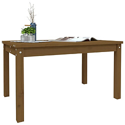 Avis vidaXL Table de jardin marron miel 82,5x50,5x45 cm bois massif de pin