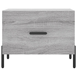 Acheter vidaXL Table basse Sonoma gris 50x50x40 cm Bois d'ingénierie