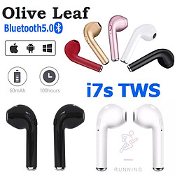 GUPBOO i7s TWS Écouteurs Sans Fil Bluetooth Casque Mini Écouteurs In-Ear Sport Écouteurs Musique Écouteurs Convient à Tous Les Smartphones 