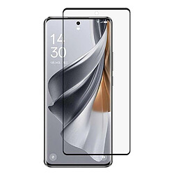 Htdmobiles Verre trempe pour Oppo Reno 10 / 10 Pro 5G - [Lot de 2] film de protection incurve integral - NOIR