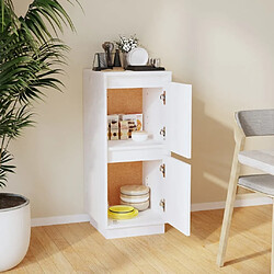 Avis Maison Chic Buffet,Meuble de Rangement,commode pour salon,Cuisine Blanc 31,5x34x75 cm Bois massif de pin -MN11411