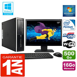 PC HP Compaq 8300 SFF Intel G850 Ram 16Go Disque 500 Go Wifi W7 Ecran 19" · Occasion 