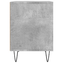 Maison Chic Table de chevet,Table de Nuit,Meuble de Rangement gris béton 40x35x50 cm bois d’ingénierie pas cher