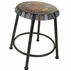 Tabouret Alexandra House Living Noir Fer 35 x 46 x 35 cm